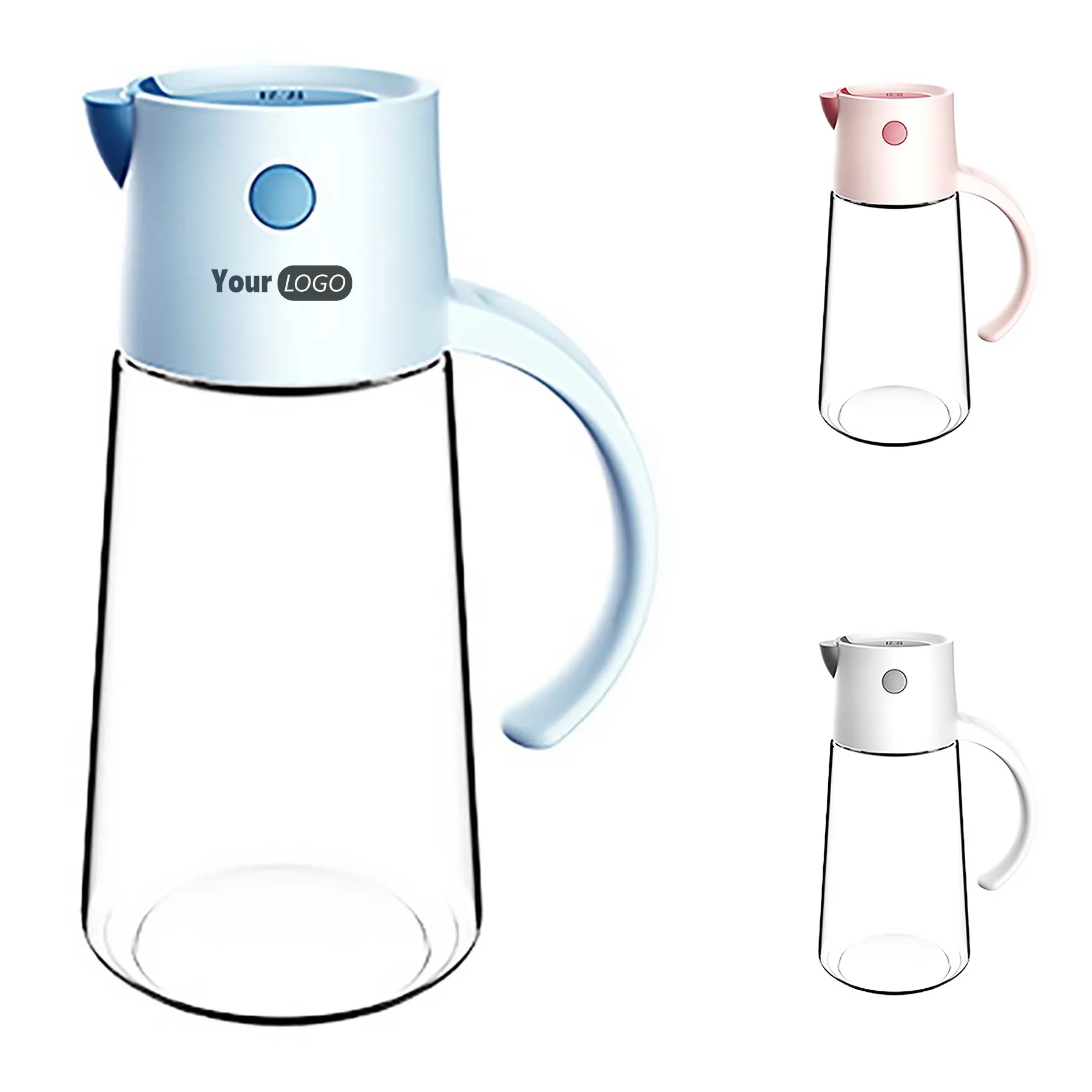 Glass Oil Pot Kitchen Leak Proof 3