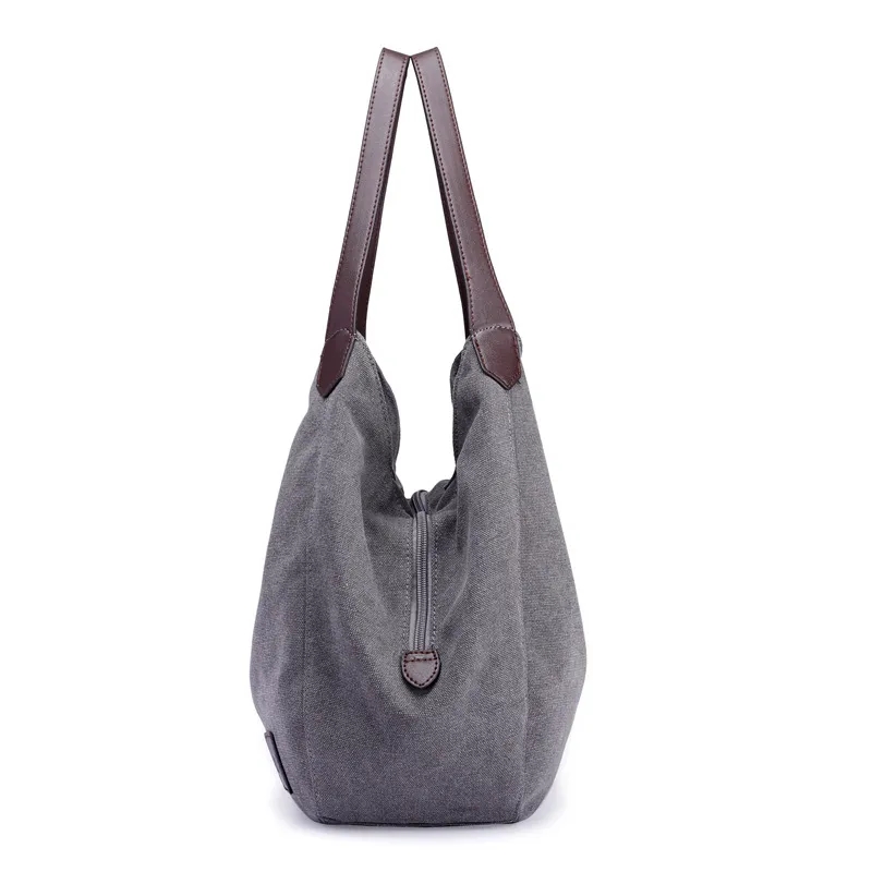 Canvas Tote Shoulder Bags, custom tote bag with logo imprint 5