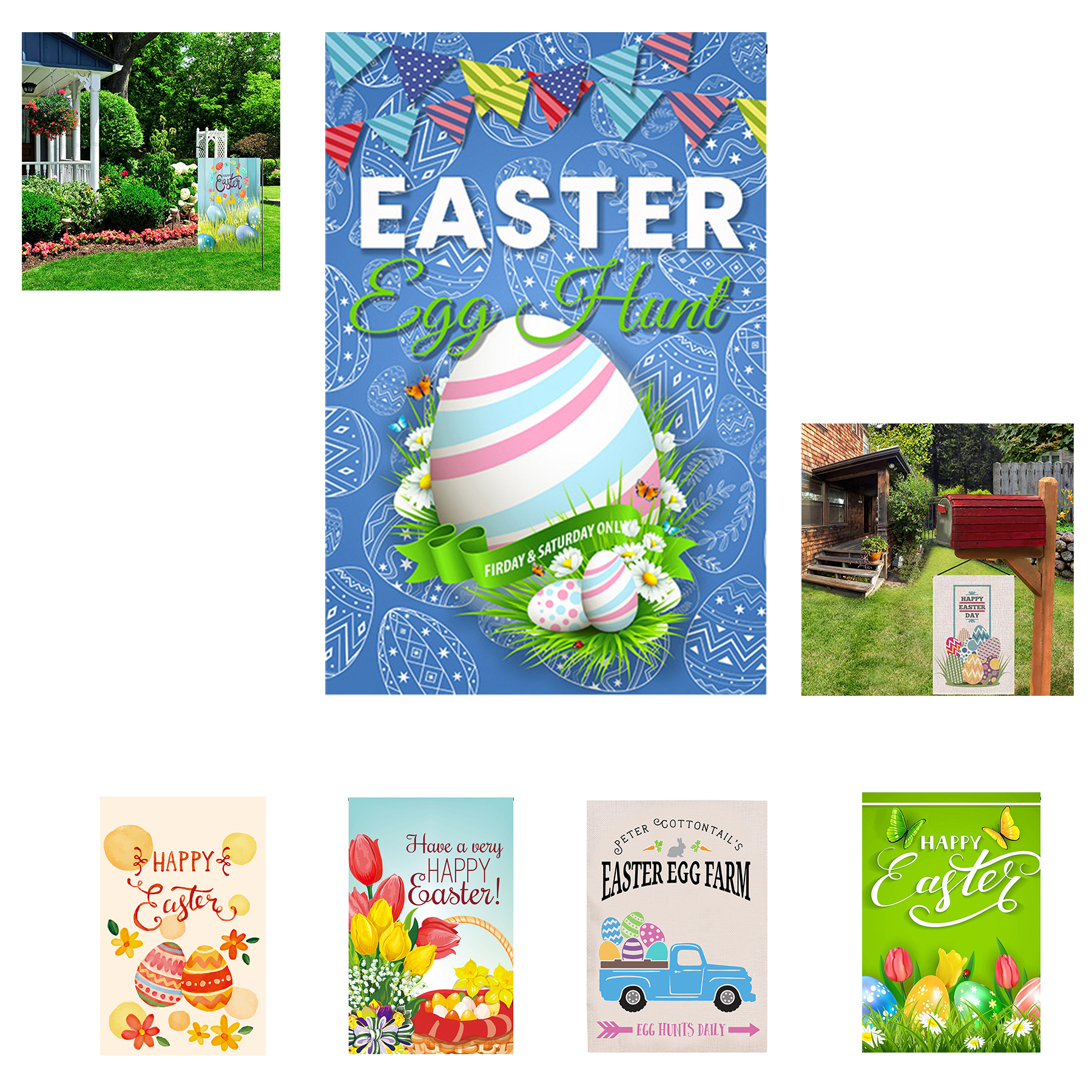 Easter Decoration Garden Flag 2