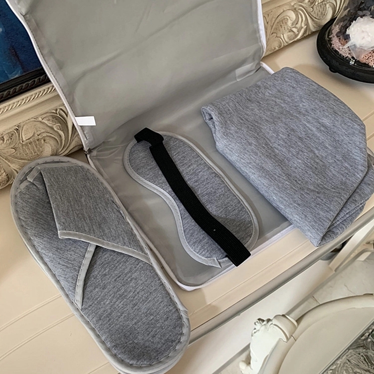 Travel Kit, Inflatable Pillow, Slippers, Sleep Mask 9