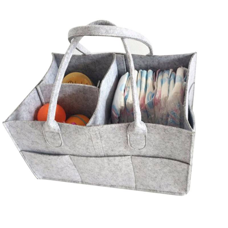Felt Baby Diaper Caddy Organizer Tote Bag 7