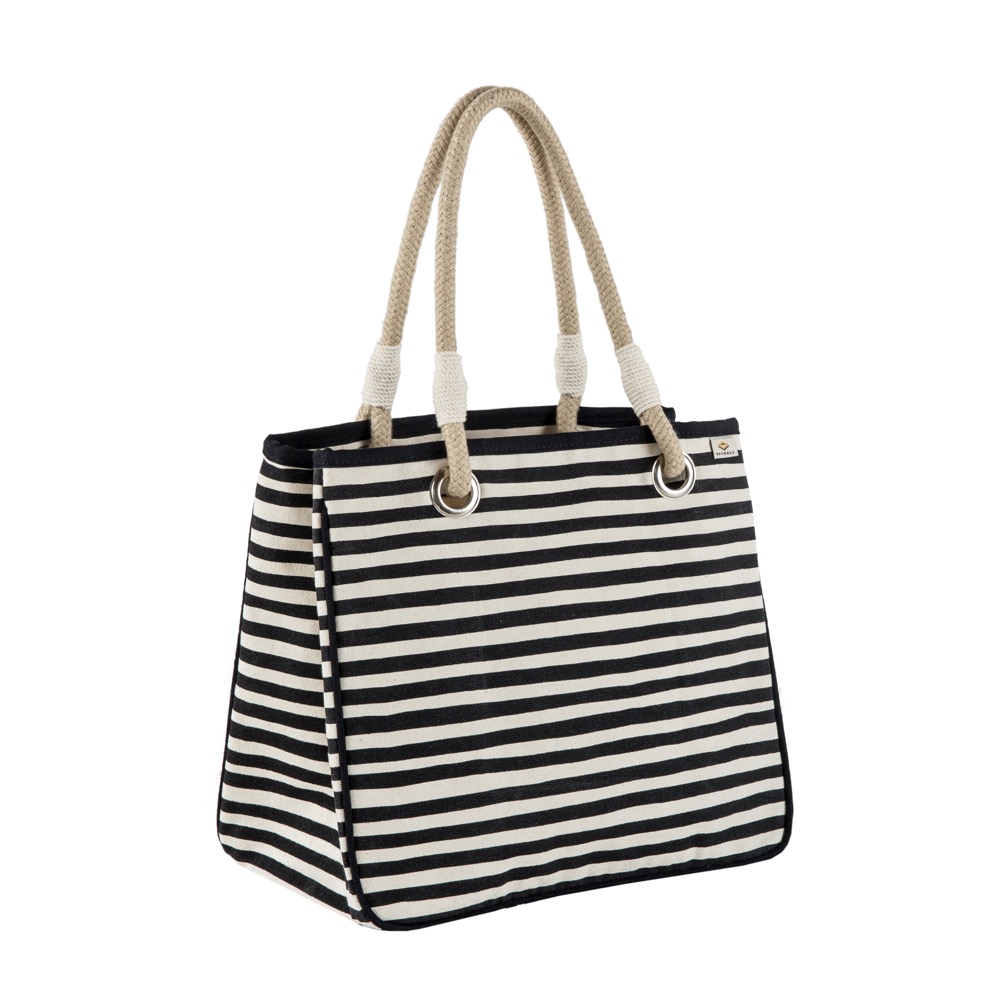 15 Oz. Super Heavy Canvas Stripe Rope Tote Bag 2