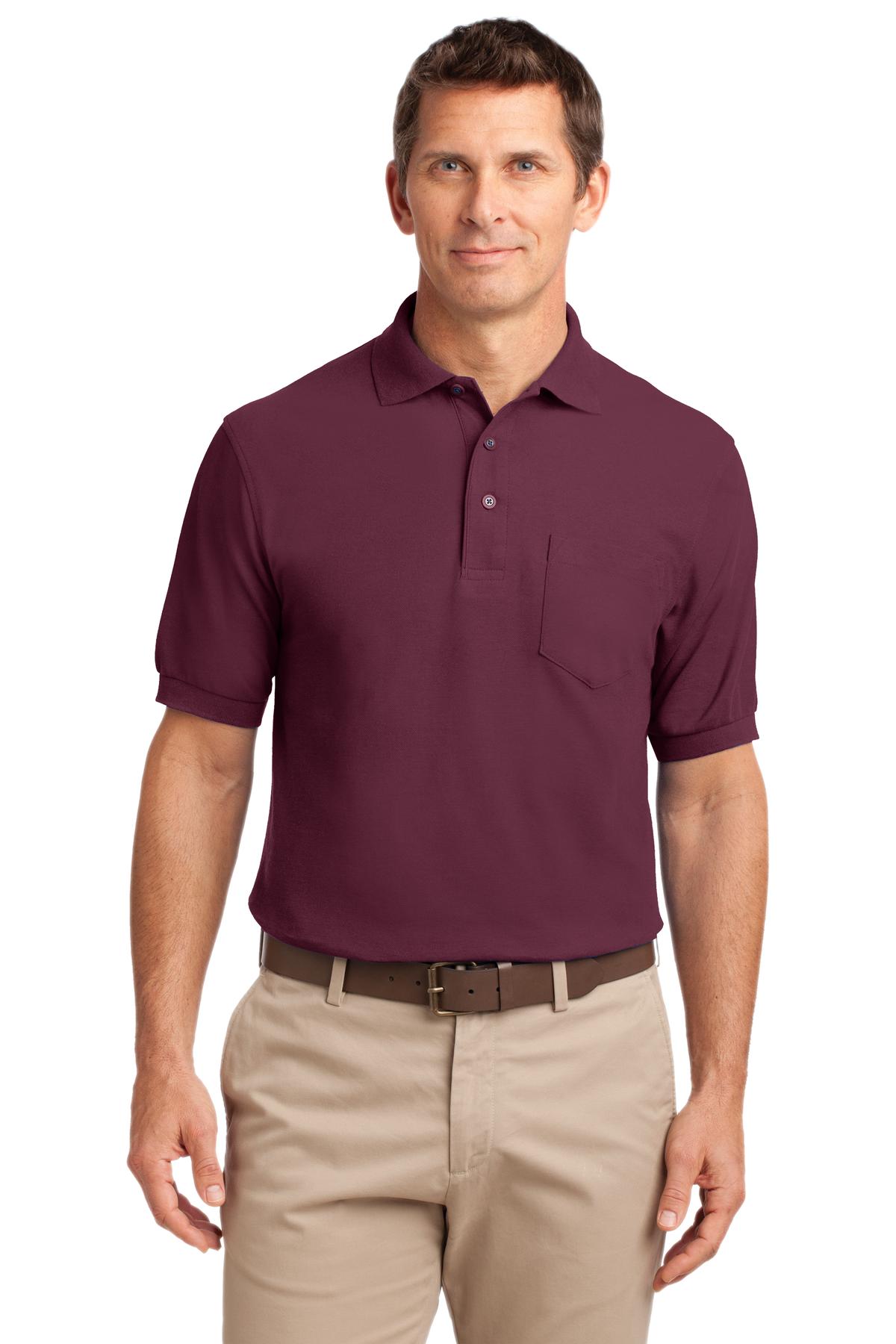 Port Authority Silk Touch Polo with Pocket. K500P 27