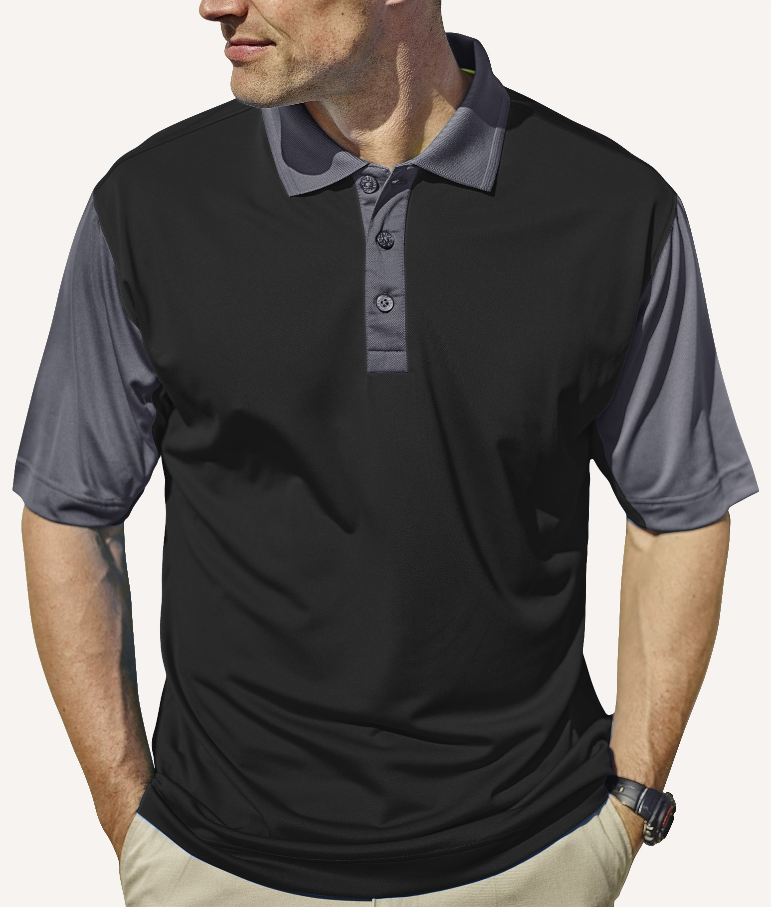 Men's Corvette Hybrid Cooler Polo Shirt 6