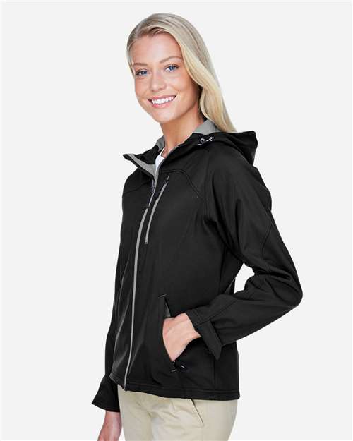 Women's Prospect Two-Layer Fleece Bonded Soft Shell Hooded Jacket - 78166 14
