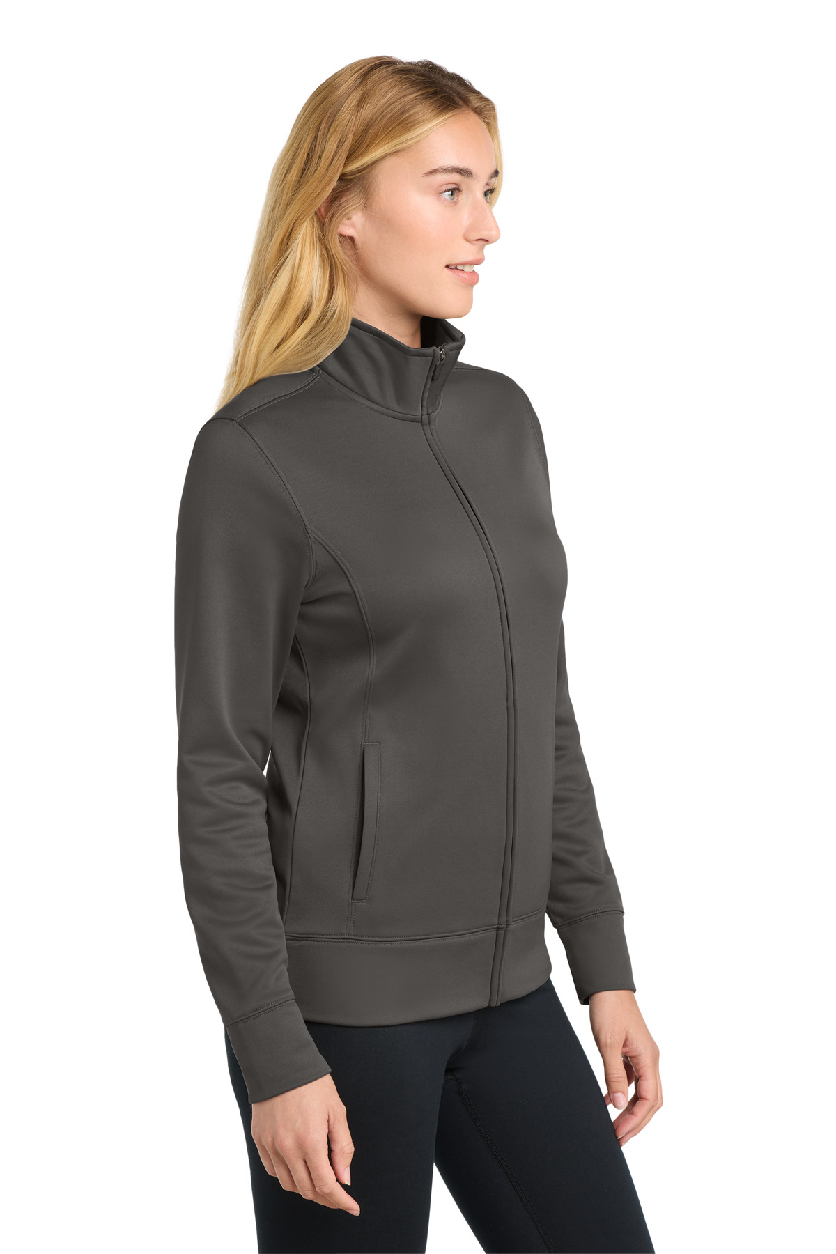 Sport-Tek Women's Sport-Wick Fleece Full-Zip Jacket. LST241 53