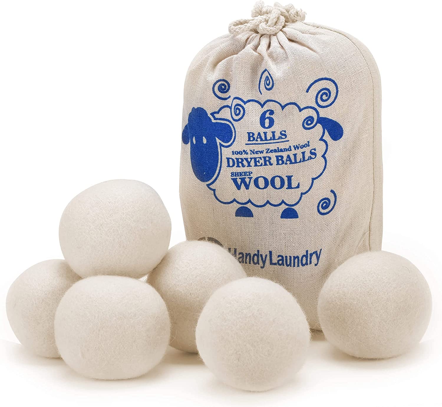 Pack Of 6Pcs Wool Dryer Balls 3