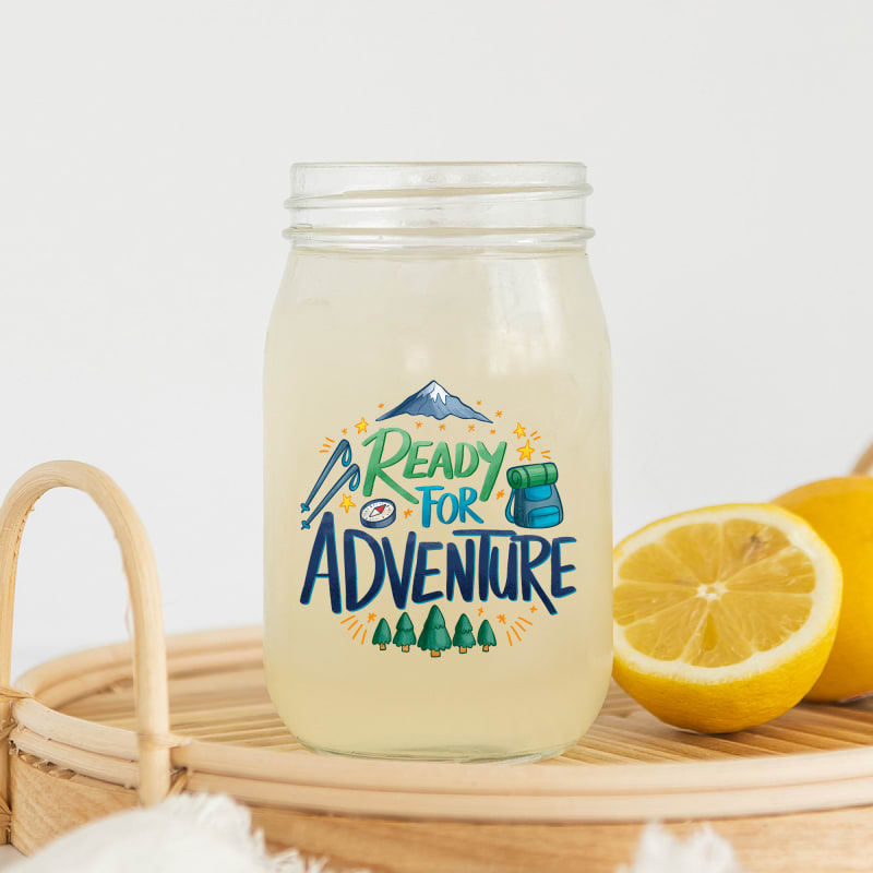 16 Oz Drinking Glass Mason Jars 8