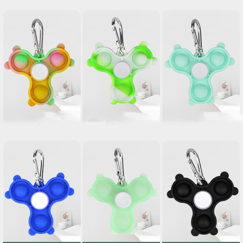 Popper Fidget Finger Spinner keychain 13