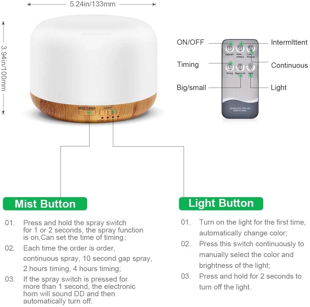 300Ml 7 Led Humidifier 16
