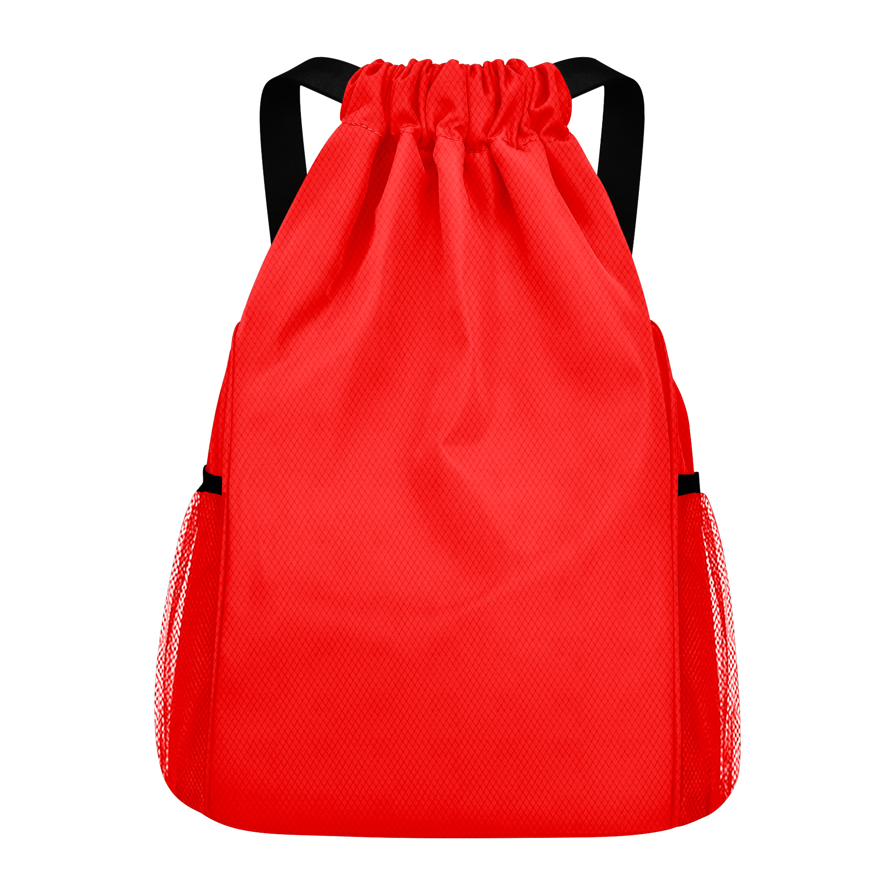 Drawstring Waterproof Backpack With Bunched Pockets & Wide Shoulder Straps 2