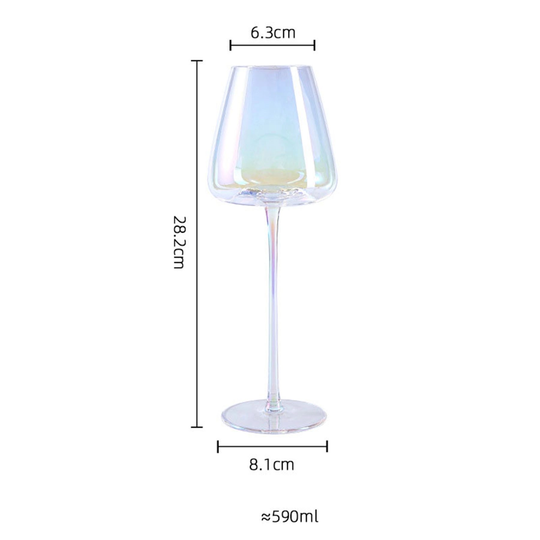 19 oz Wedding Party Crystal Wine Glass 6