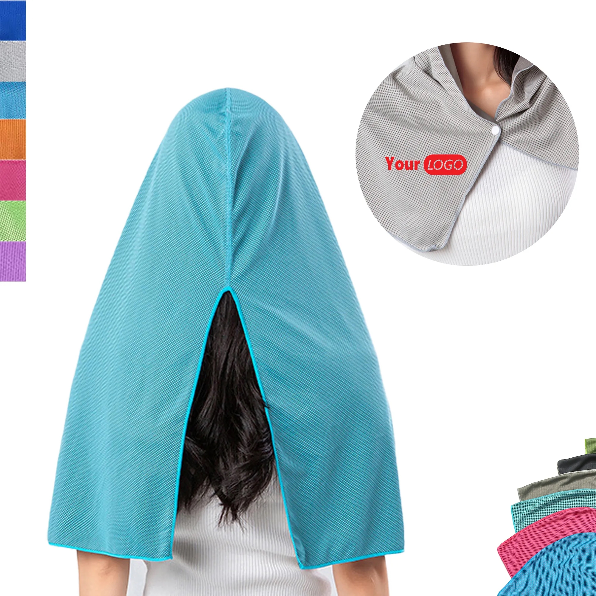 MOQ 20 PCS Sun Shade Cap Cooling Hat Ice Outdoor Bandana 2