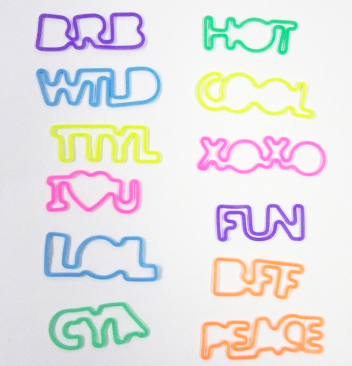 Fun Fashionable Silly Band / Rubber Band - Pack of 12 Pieces 4