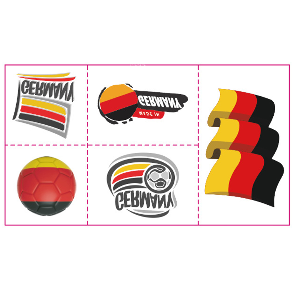 Qatar World Cup National Flag Tattoo Sticker 4