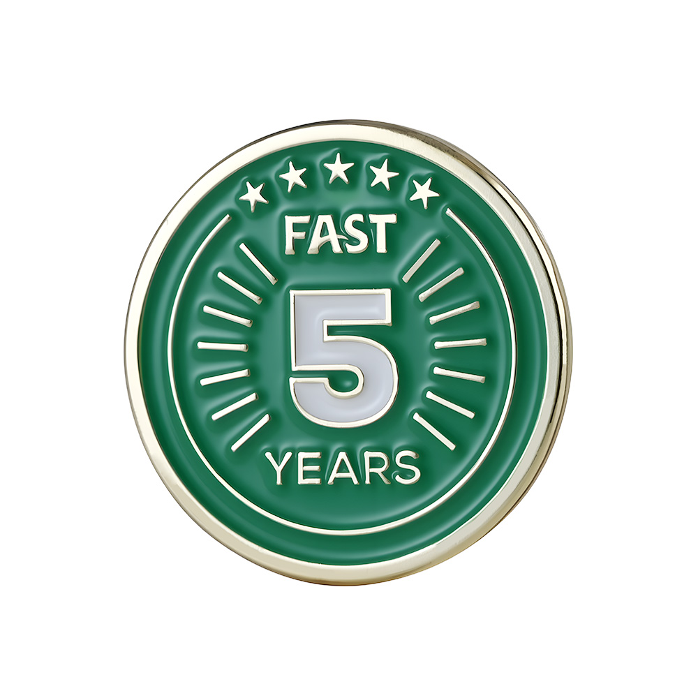 Year of Service Soft Enamel Lapel Pins 0.5" 2