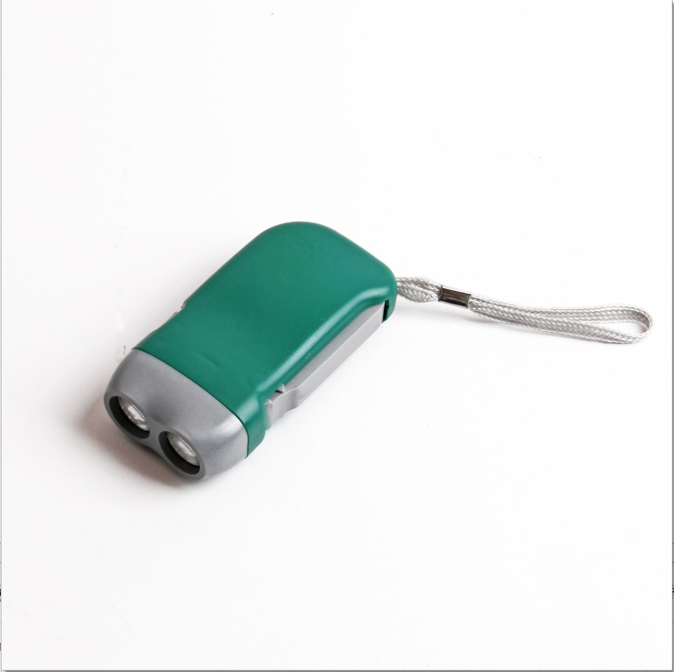 2 LED Hand Press Flashlight 3