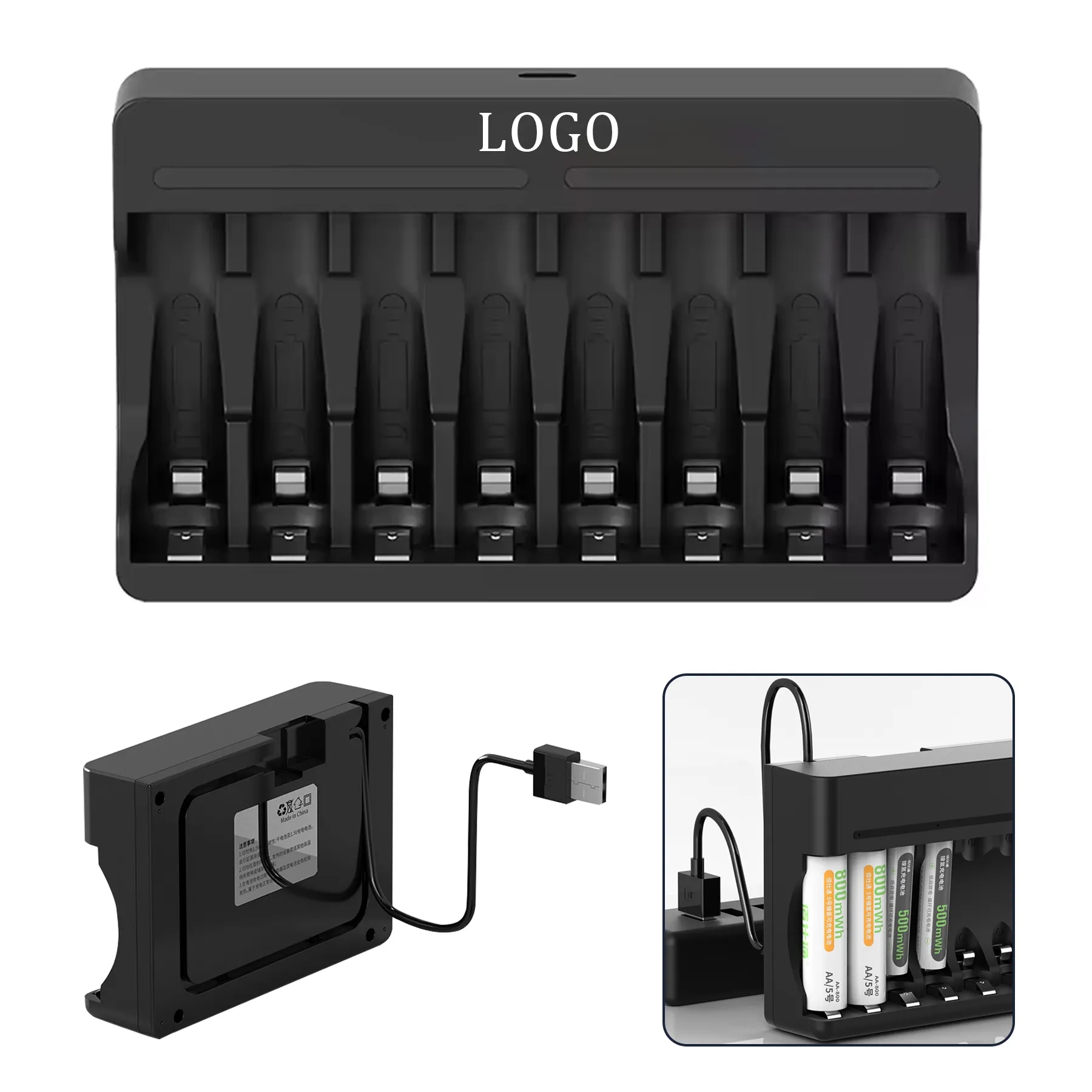 8 AA dry Cell Battery Charger 1