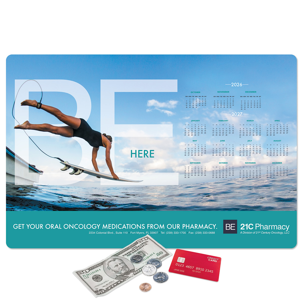 Vynex DuraTec Calendar Counter Mat-12"x18"x1/8"