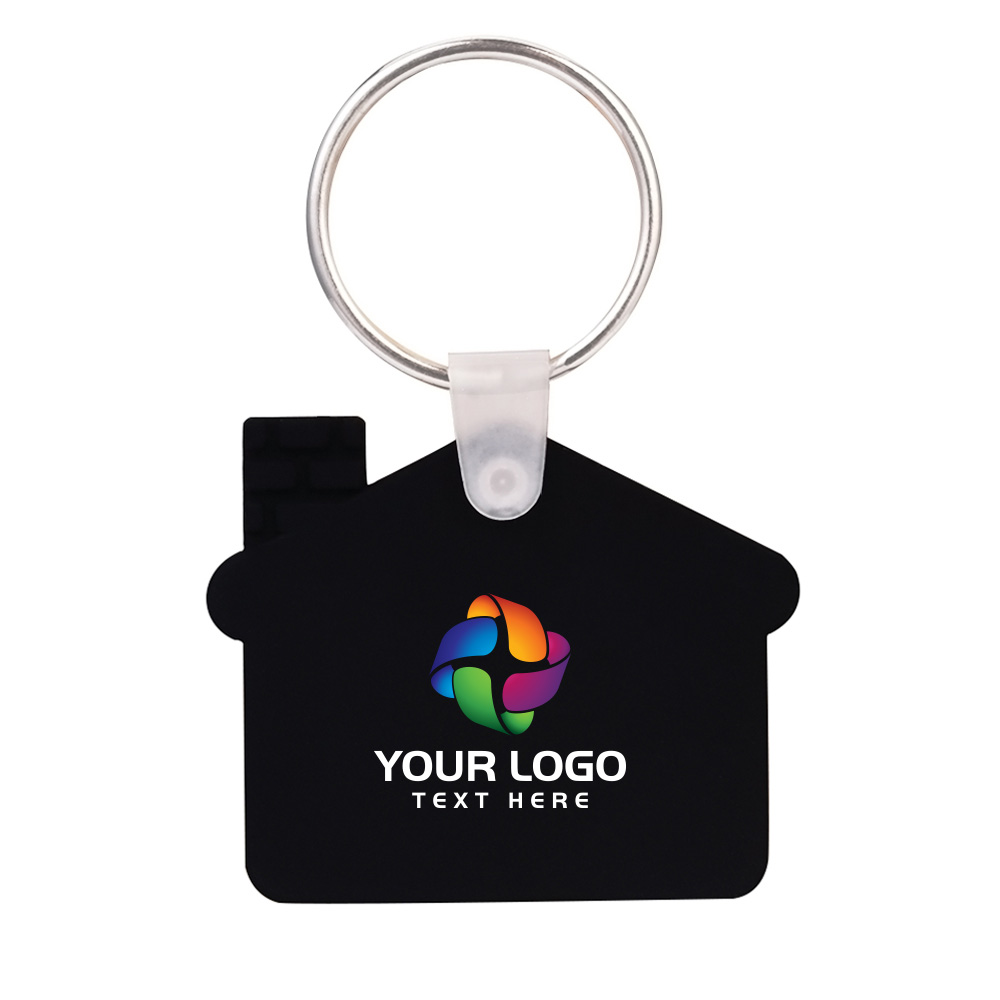 Custom House Shaped Silicone Keychain 12