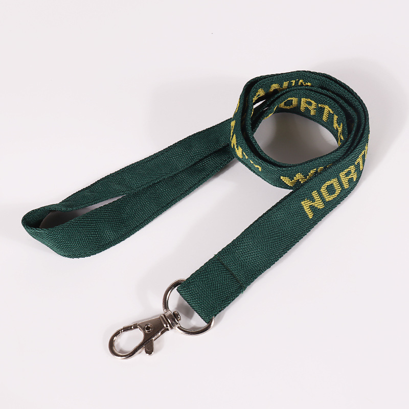 Polyester Lanyard with embroidery 3/4'' w 4