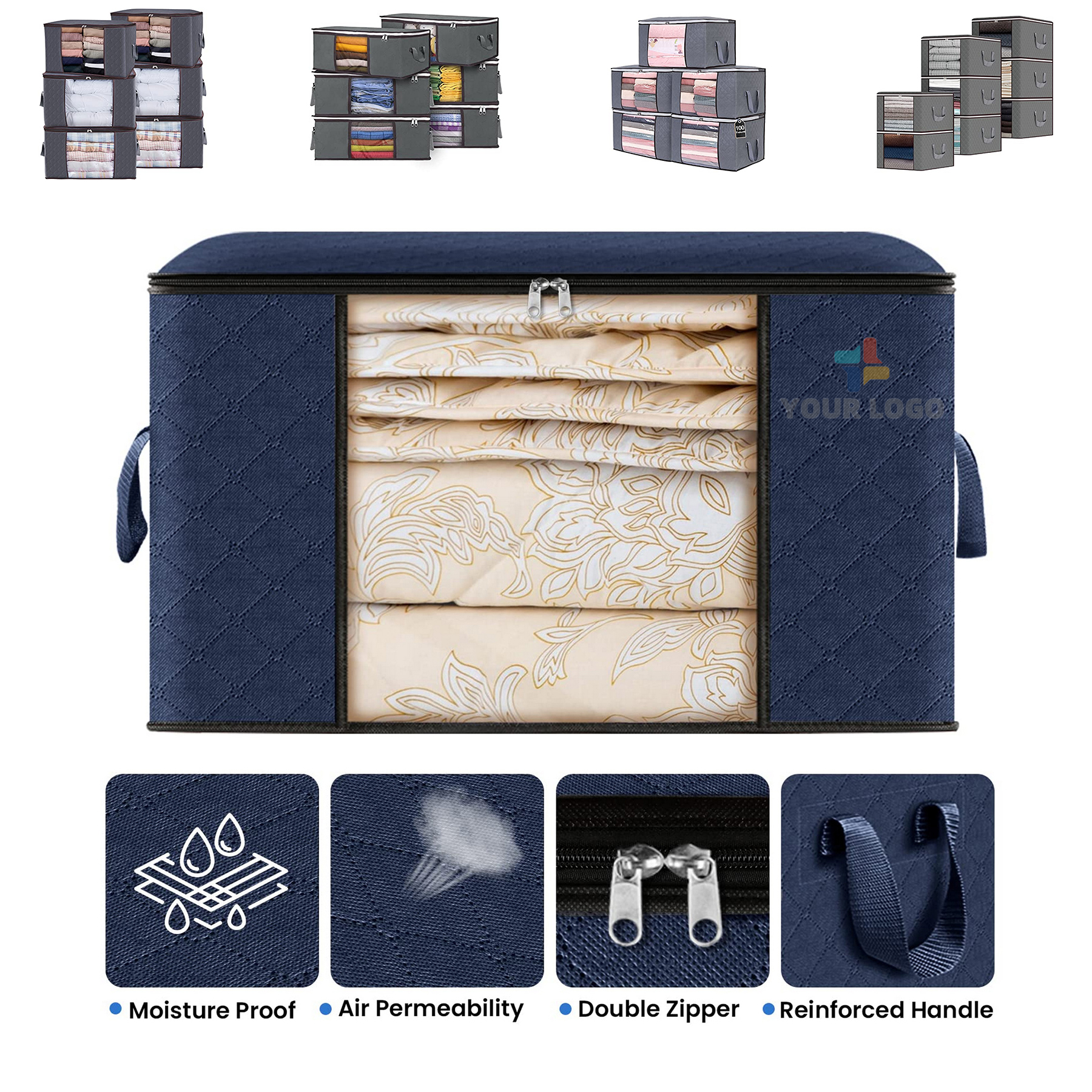 Quilt Clothes Storage Bag 2