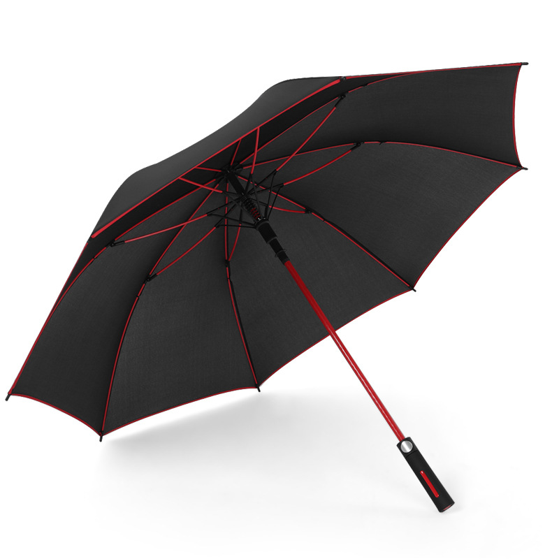 Windproof Automatic Umbrella with Colored Ribs 8