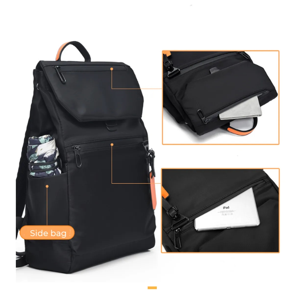 15.6in Laptop Backpack College School Bag Bookbags 5