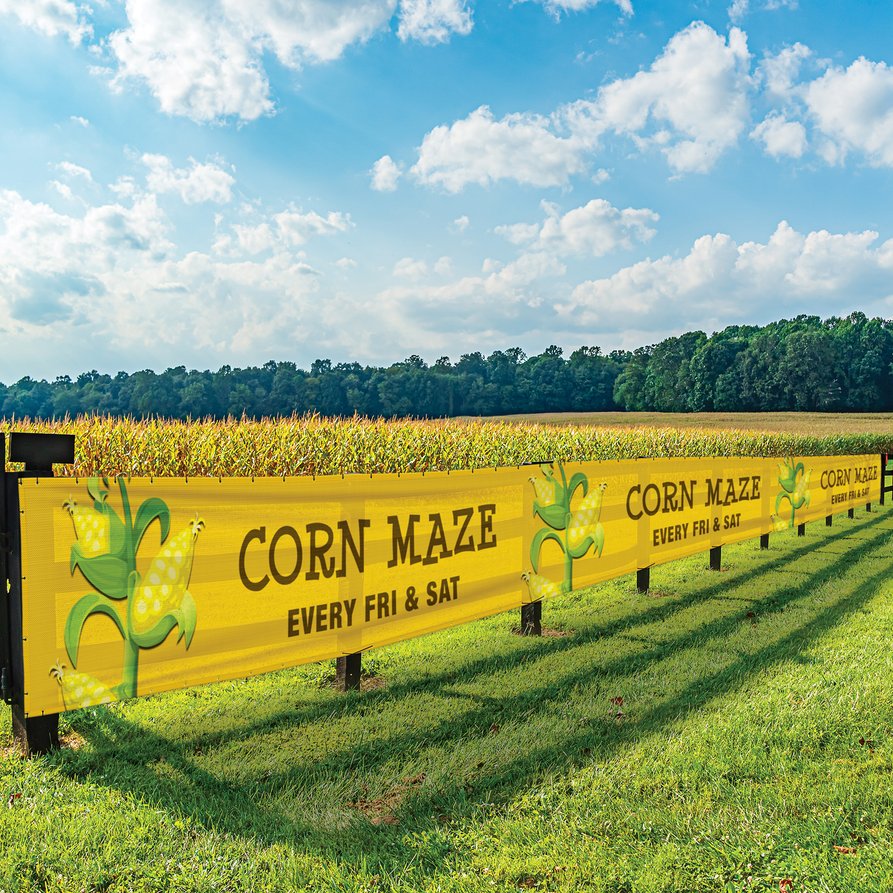 4' x 48' Premium Polyester Mesh Banner 10