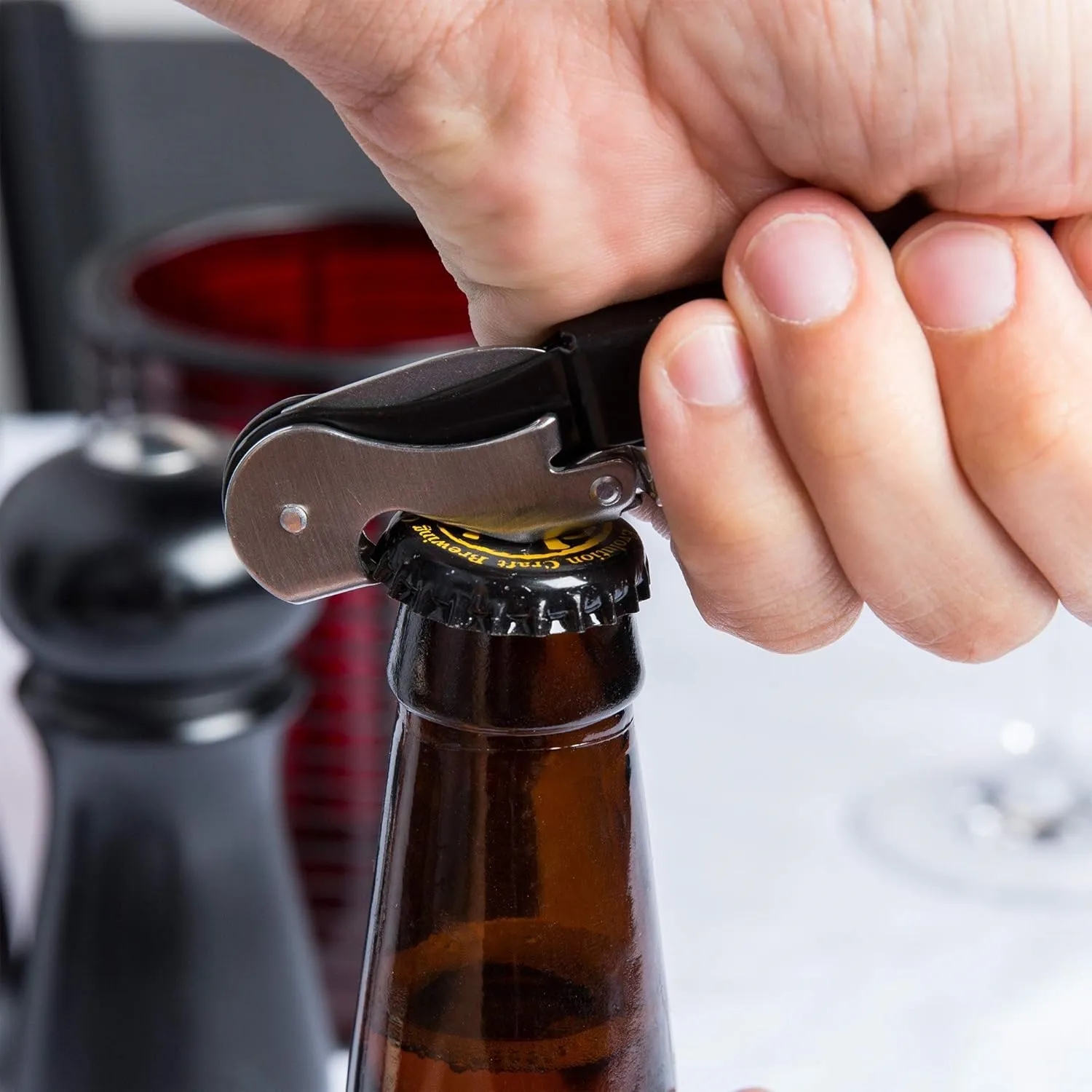 3-in-1 Stainless Steel Wine Opener 2