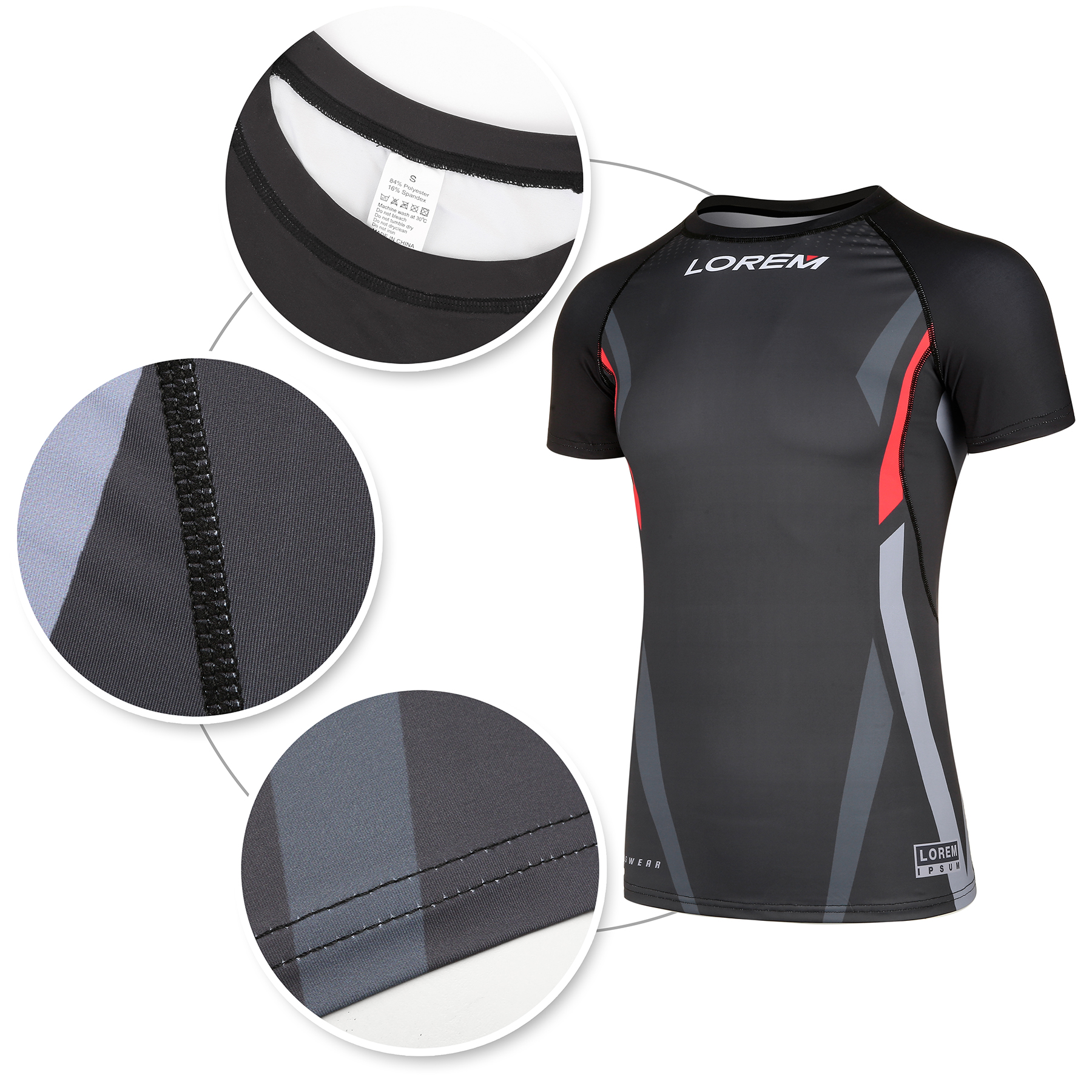 Men's Compression Gym Workout Shirt (Full Color) 7