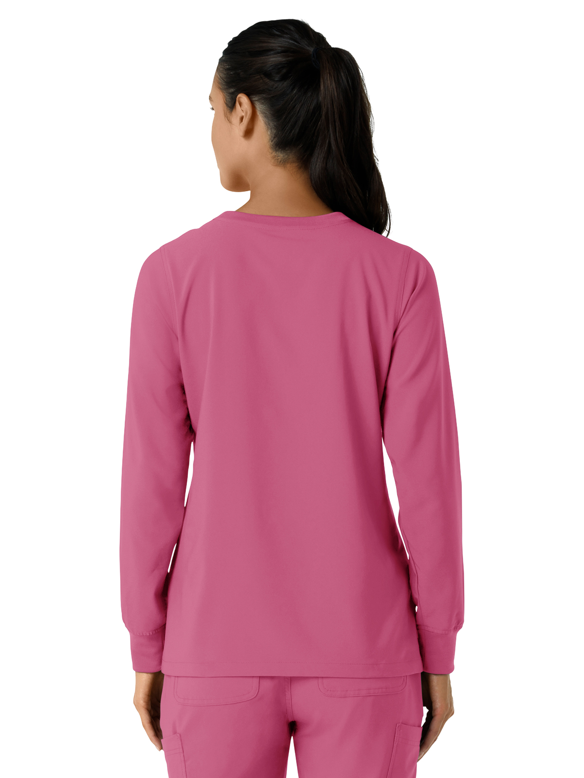 Carhartt Scrubs - Women's One-Pocket Crew Neck Long Sleeve Scrub Top 22
