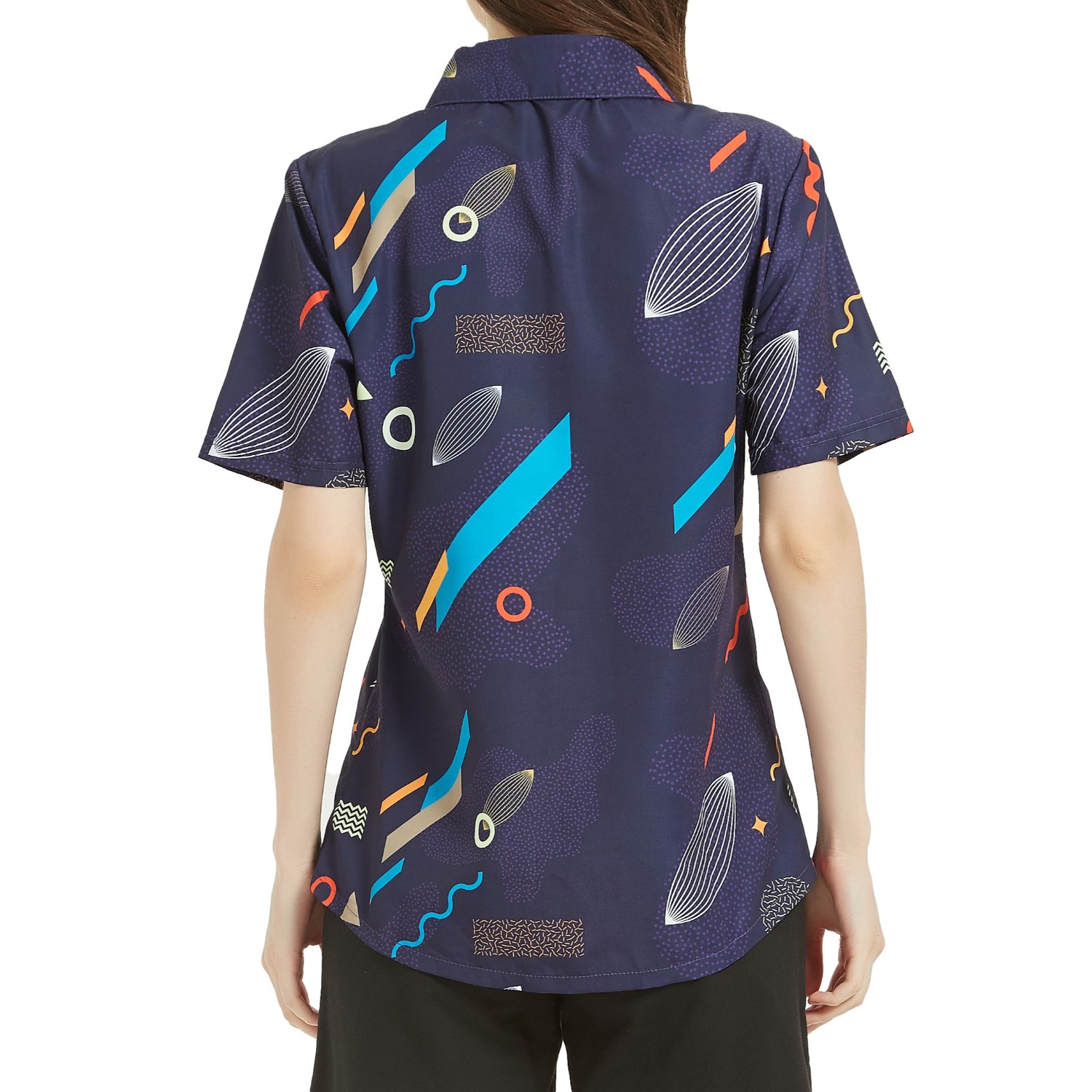 Women's 135 GSM Light 4-Way Stretch Hawaiian Shirts 6