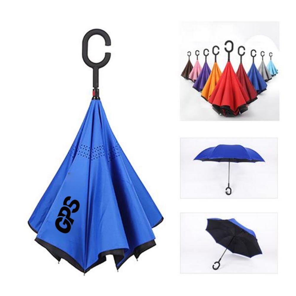 190T Pongee Reverse Umbrella C-Type