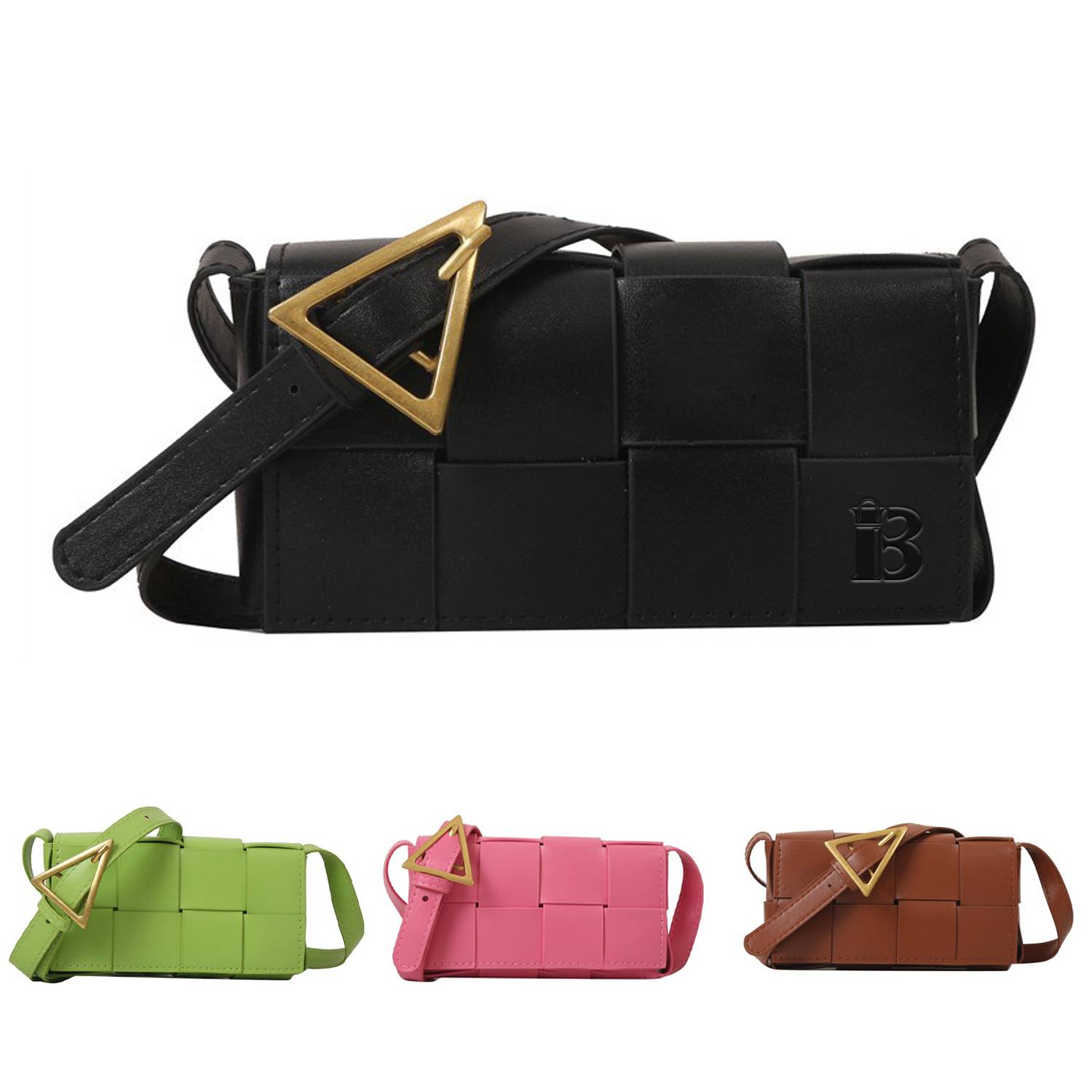 PU Leather Fashionable Shoulder Crossbody Bag 2