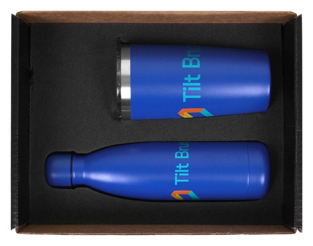 Stainless Steel 17oz. Tumbler & 22oz. Bottle Set 17