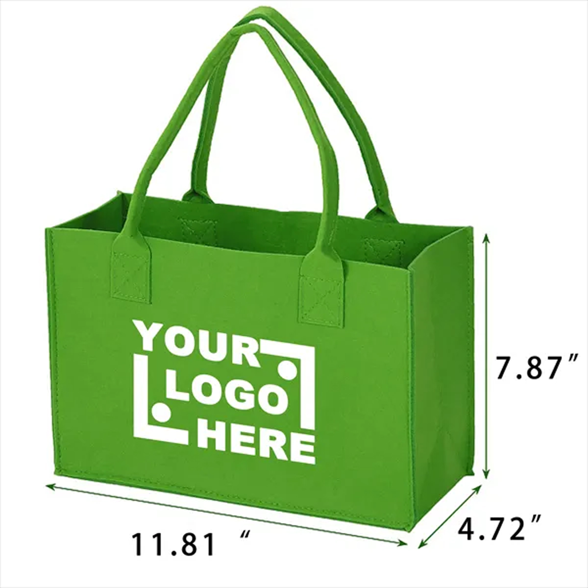 Felt Tote Bag, custom tote bag with logo imprint 2