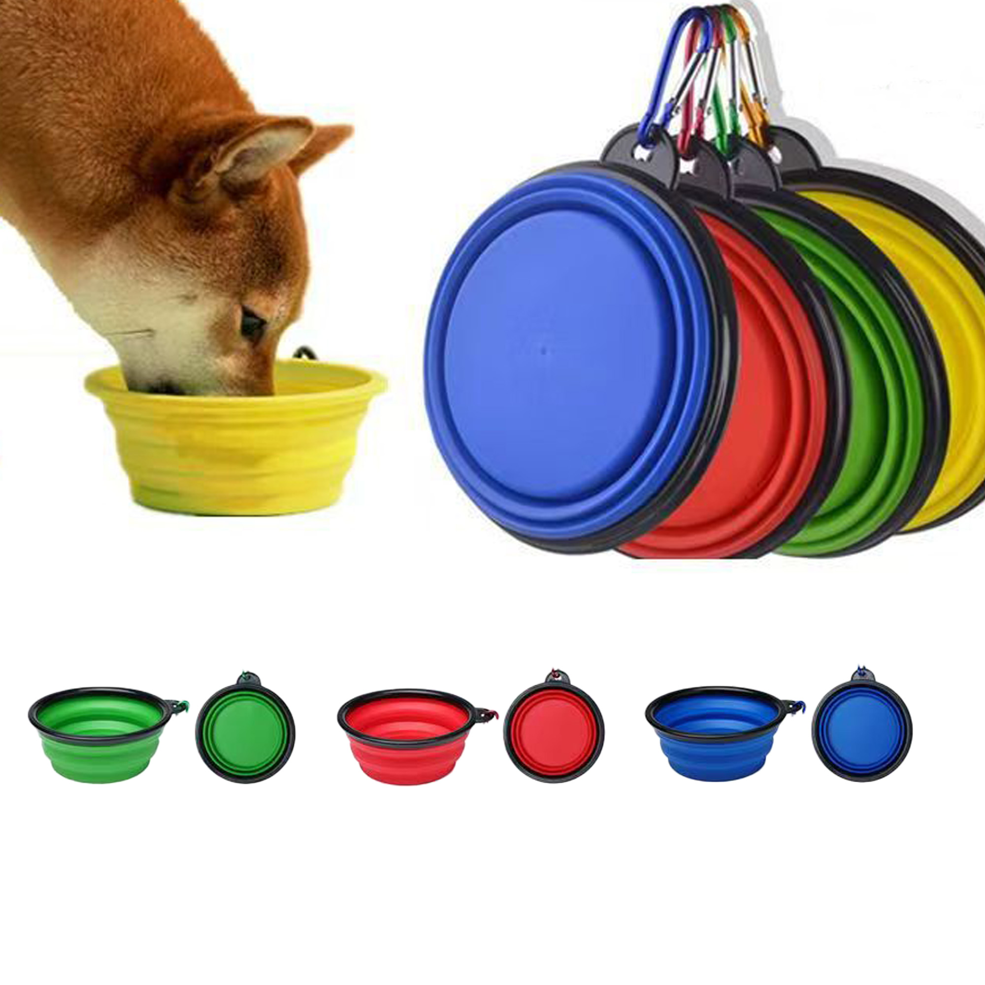 Dog Bowl Pet Collapsible Bowls 2