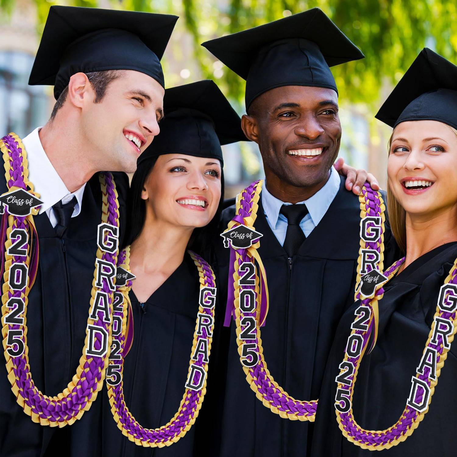 2025 Two Tone Handwoven Graduation Garland 6