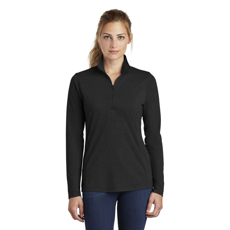 Sport-Tek Women's PosiCharge Tri-Blend Wicking 1/4-Zip Pullover. 29