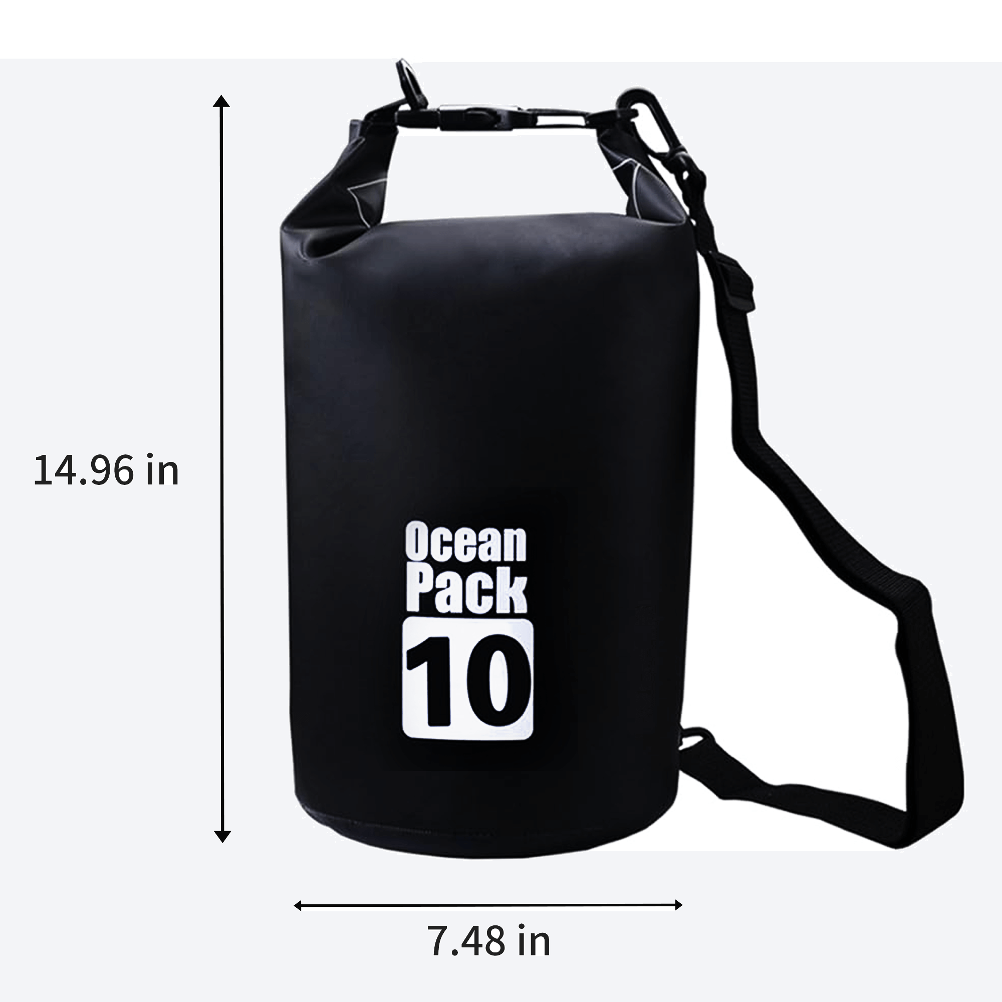 10L Waterproof Roll Top Lightweight Dry Storage Bag 2