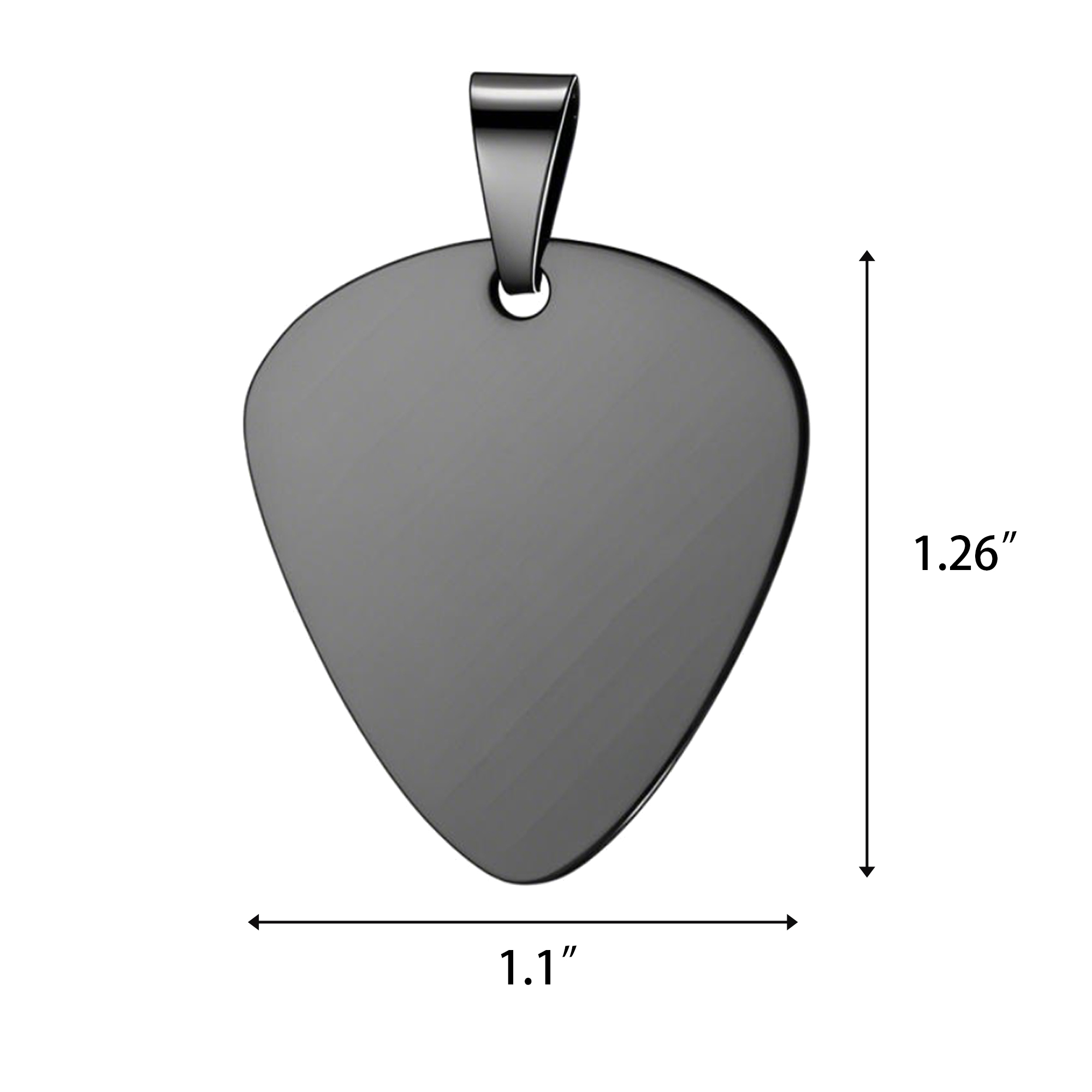 1.6mm Stainless Steel Guitar Plectrum Necklace MOQ 50 3