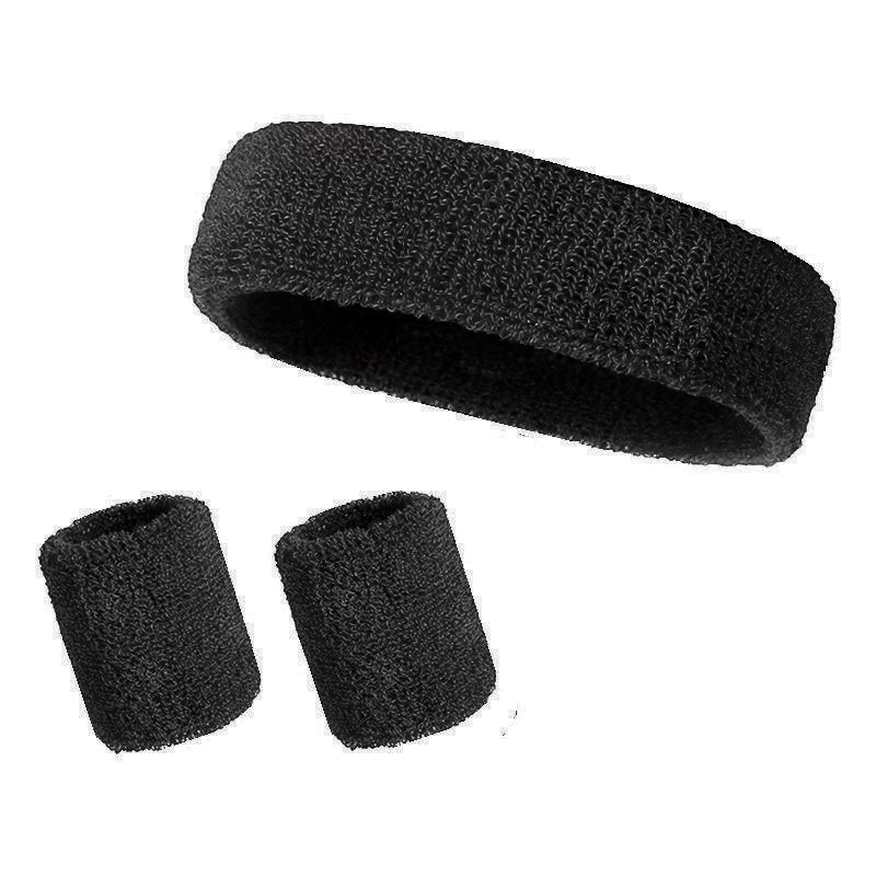 3 Pieces Sweatband Set Sports Headband Wristband Set 8