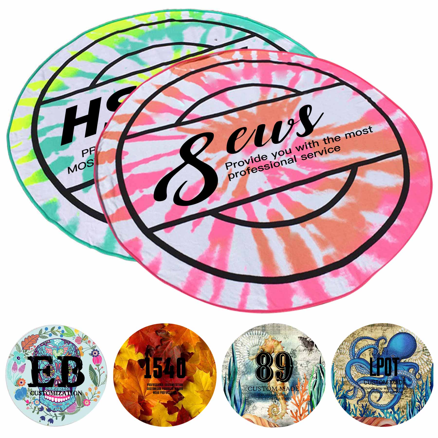 Microfiber Round Beach Towel 2