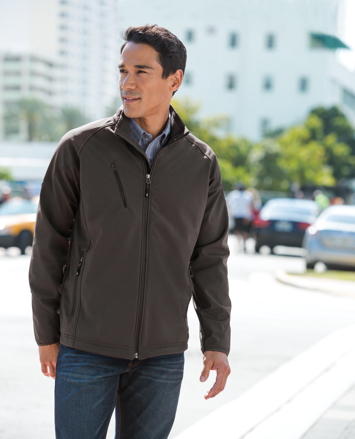 Port Authority Textured Soft Shell Jacket. J705 12