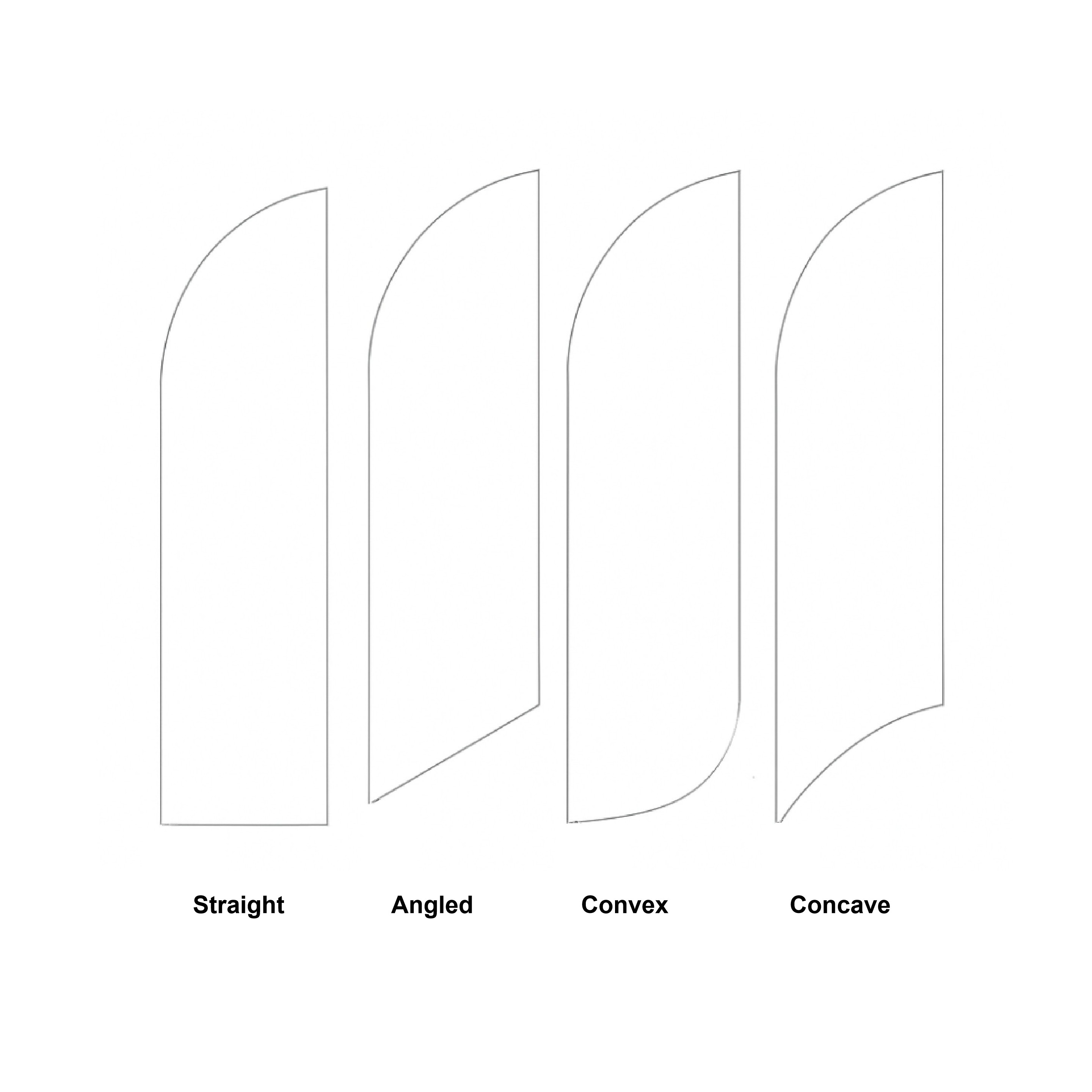 13' Double Sided Feather Flag w/Cross Base - Ocean 6