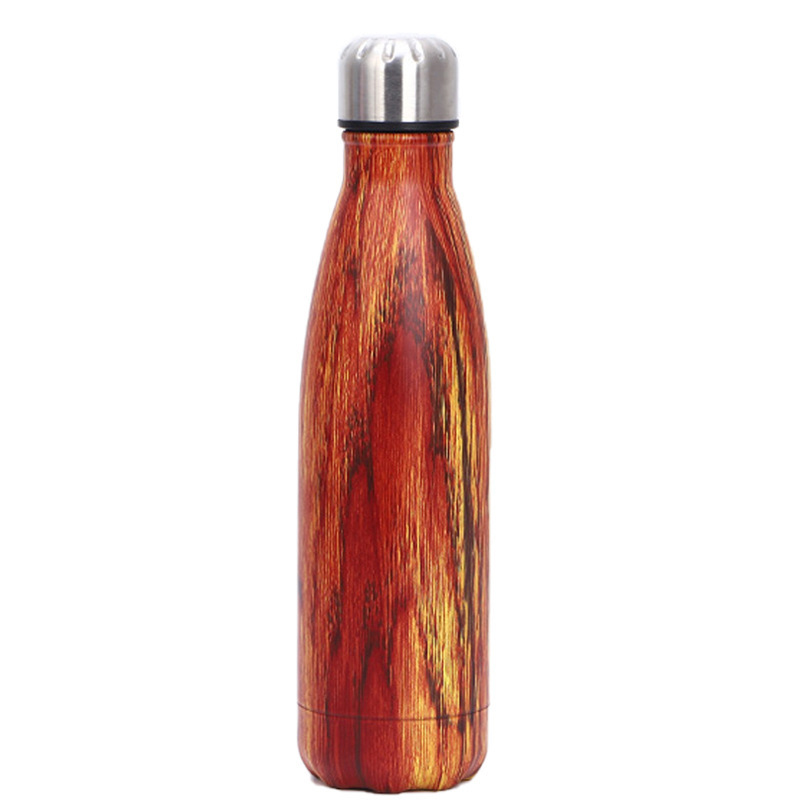 17Ounce Wood Grain Sleek Insulated Water Bottles 14