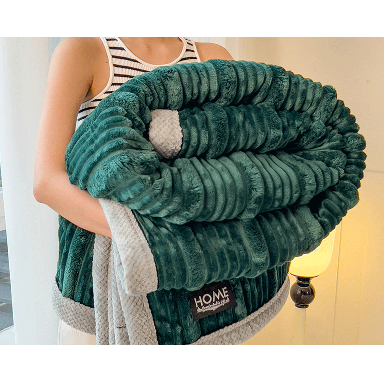 polyester solid color super soft Velvet Flannel blanket 3