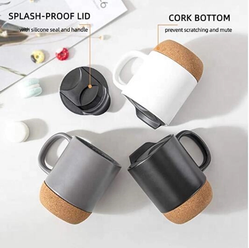 Cork Bottom Ceramic Mug 15oz 2