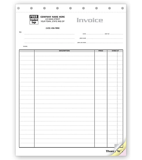 Invoices, Contractor, Intemized for Large Jobs 1